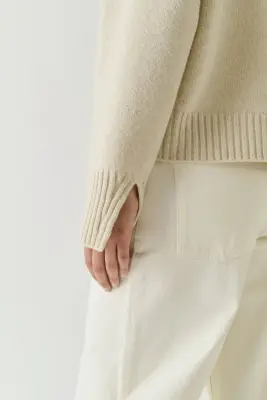 PULL WILL ÉCRU CHINÉ — photo 4