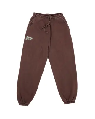 x With Vivid Color Fleece jogg Pant Dark Brown — photo 1