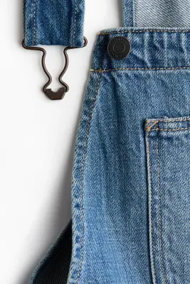 Robe salopette en denim - Bleu denim — photo 3