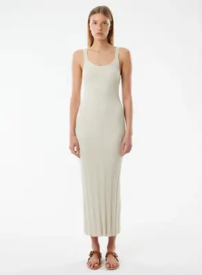 Robe en coton, viscose, élasthanne et fibre métallisée — photo 3