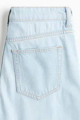 Wide High Waist Jeans - Bleu denim clair — photo 5