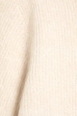 Cardigan en mélange de mohair - Blanc cassé — photo 4