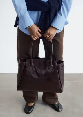 Sac cabas - Marron foncé — photo 1