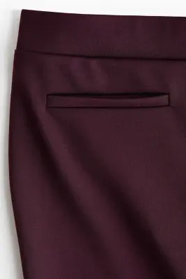 Pantalon évasé - Rouge prune — photo 4