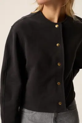 Veste maille Joanne Ardoise — photo 5