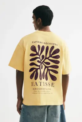 T-shirt Oversized Fit - Jaune/Matisse — photo 3