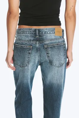 Jean droit standard taille basse Sonic - Milano Blue - Bleu moyen — photo 4
