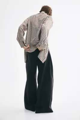 Super Wide Regular Waist Jeans - Gris denim foncé — photo 3