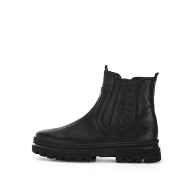 Bottines Gabor 32.511.27 Noires - Cuir Lacets Zip Grande Pointure Femme — photo 2