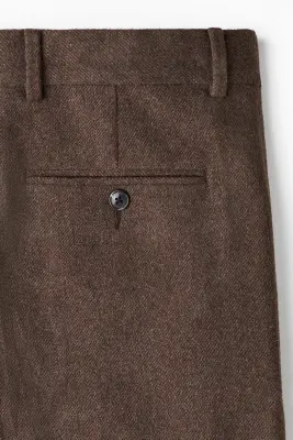 Pantalon chic Loose Fit - Marron — photo 1
