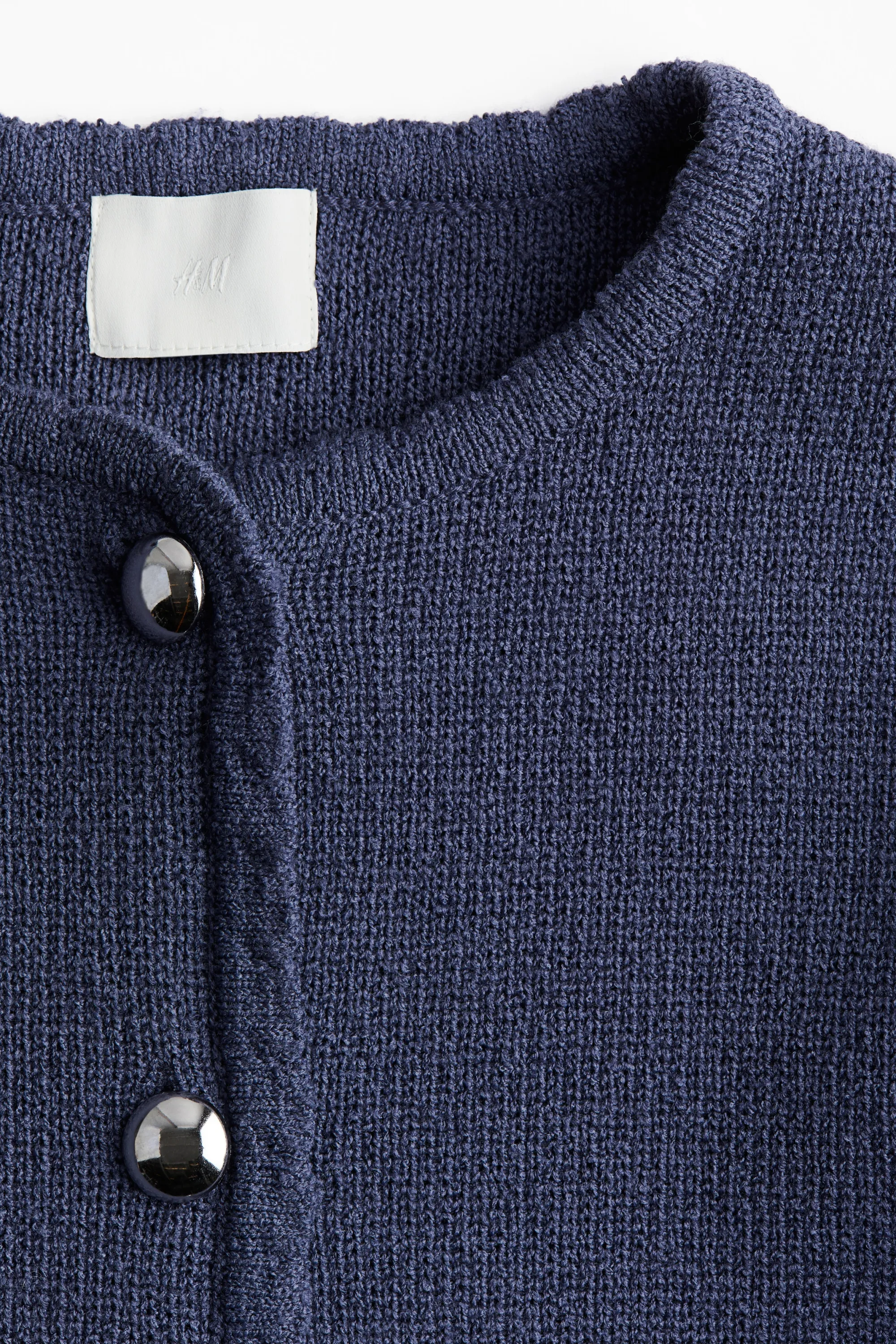 Gilet festonné - Bleu ancien foncé