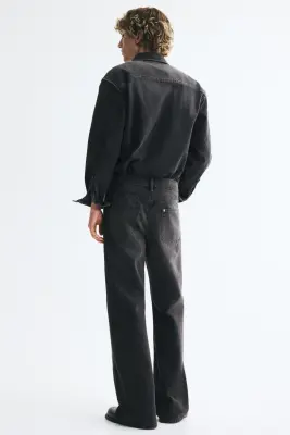 Relaxed Bootcut Jeans - Noir denim — photo 2