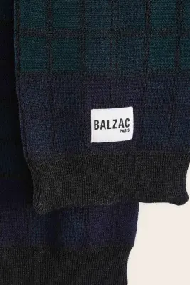 Cagoule Gigi tartan bleu et vert — photo 4