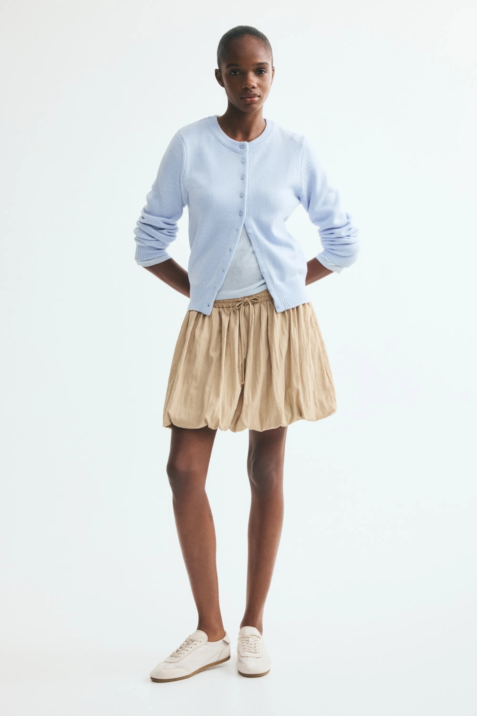 Gilet en maille texturée - Bleu clair