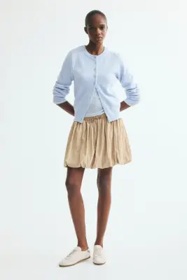 Gilet en maille texturée - Bleu clair — photo 1