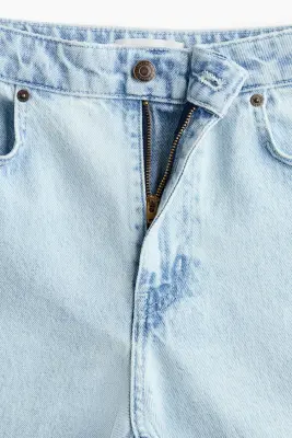 Super Wide High Waist Jeans - Bleu denim clair — photo 5