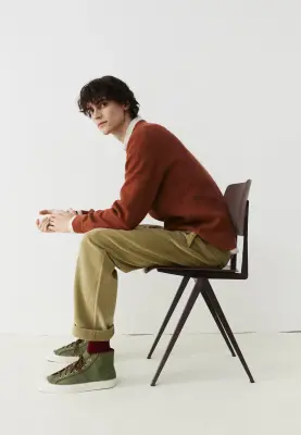 Le pull texturé - Terracotta — photo 2