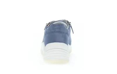 Baskets Gabor 83.462.16 Bleues - Cuir Nubuck Zip Grande Pointure Femme — photo 3