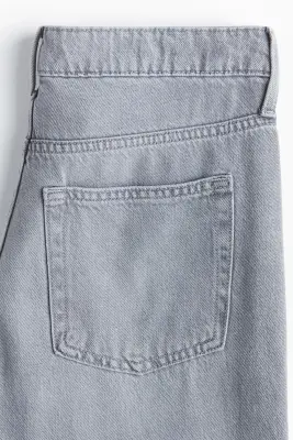 Feather Soft Wide Regular Jeans - Gris denim clair — photo 2