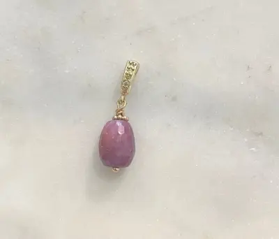 Nouveau ! ROOM SERVICE JEWELRY Charm Rubis Rose — photo 2
