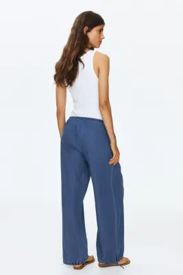 MAMA Pantalon en denim avec jambes ballon - Bleu denim — photo 2