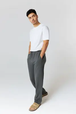 Pantalon Gris Foncé en Lyocel, Tencel / Coton Organique