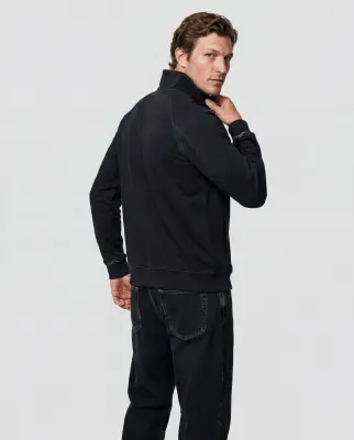 Veste Noir Col Veste Manches Longues en Coton organique / Coton — photo 4