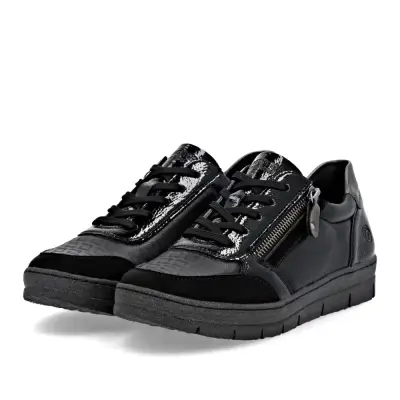 Baskets Remonte D5831-04 Noires - Lacets Grande Pointure Femme — photo 3