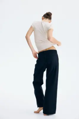 T-shirt ajusté en microfibre - Beige clair — photo 1