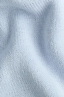 Gilet en maille texturée - Bleu clair — photo 4