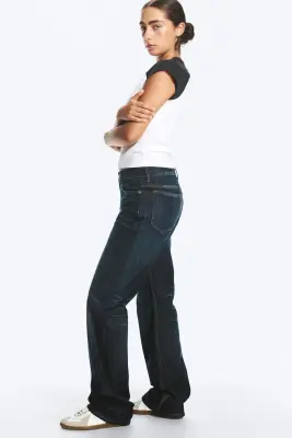 Jean droit standard taille basse Sonic - Bounty Blue - Bleu foncé — photo 1