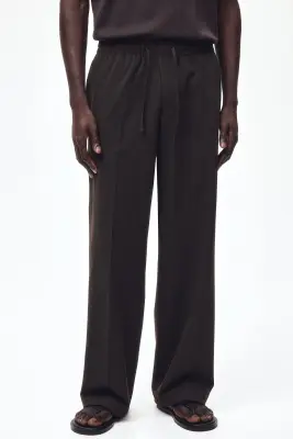 Pantalon Loose Fit - Marron foncé — photo 1