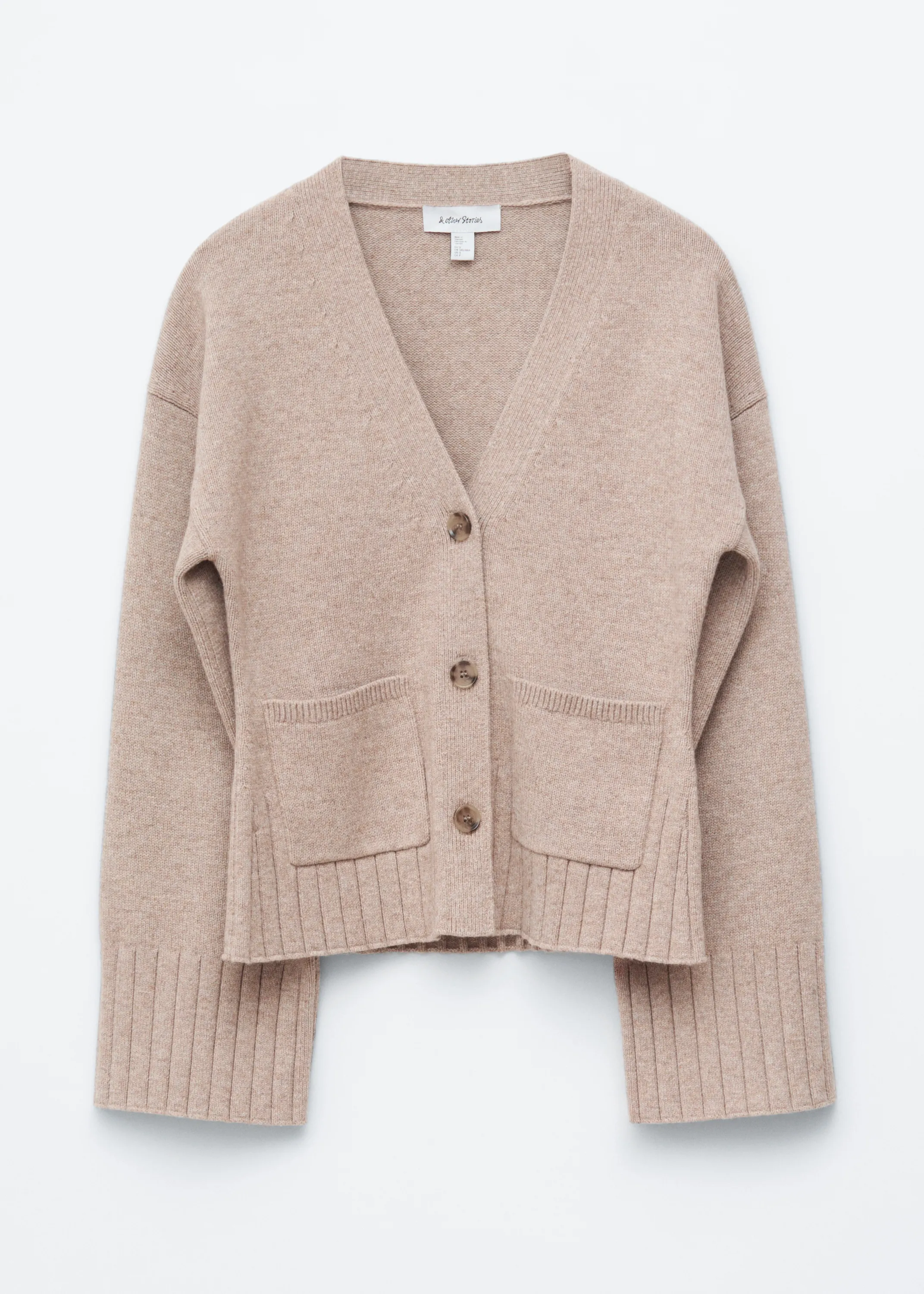 Cardigan cintré en maille - Beige