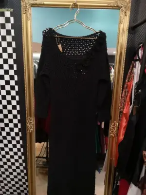 Robe noire en crochet — photo 1