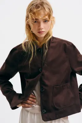 Veste courte - Marron foncé — photo 2