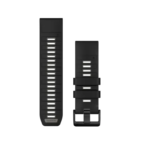 Bracelet Garmin Quickfit 26mm silicone noir / gris galet 010-13393-00