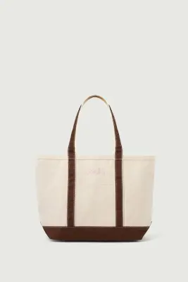 CABAS BOOKS MEDIUM MARRON/ROSE — photo 1