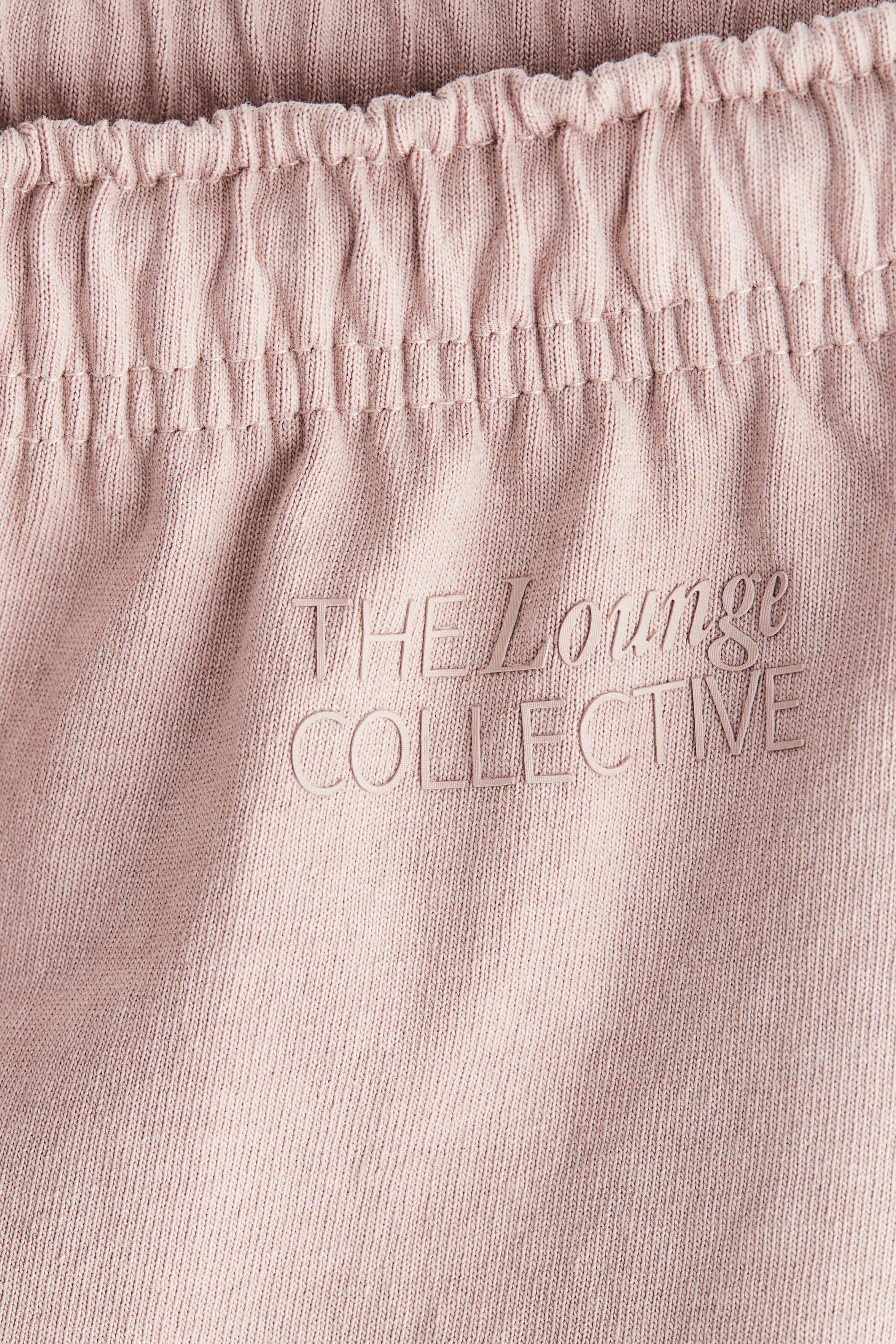 Pantalon en coton à l'aspect délavé - Rose ancien