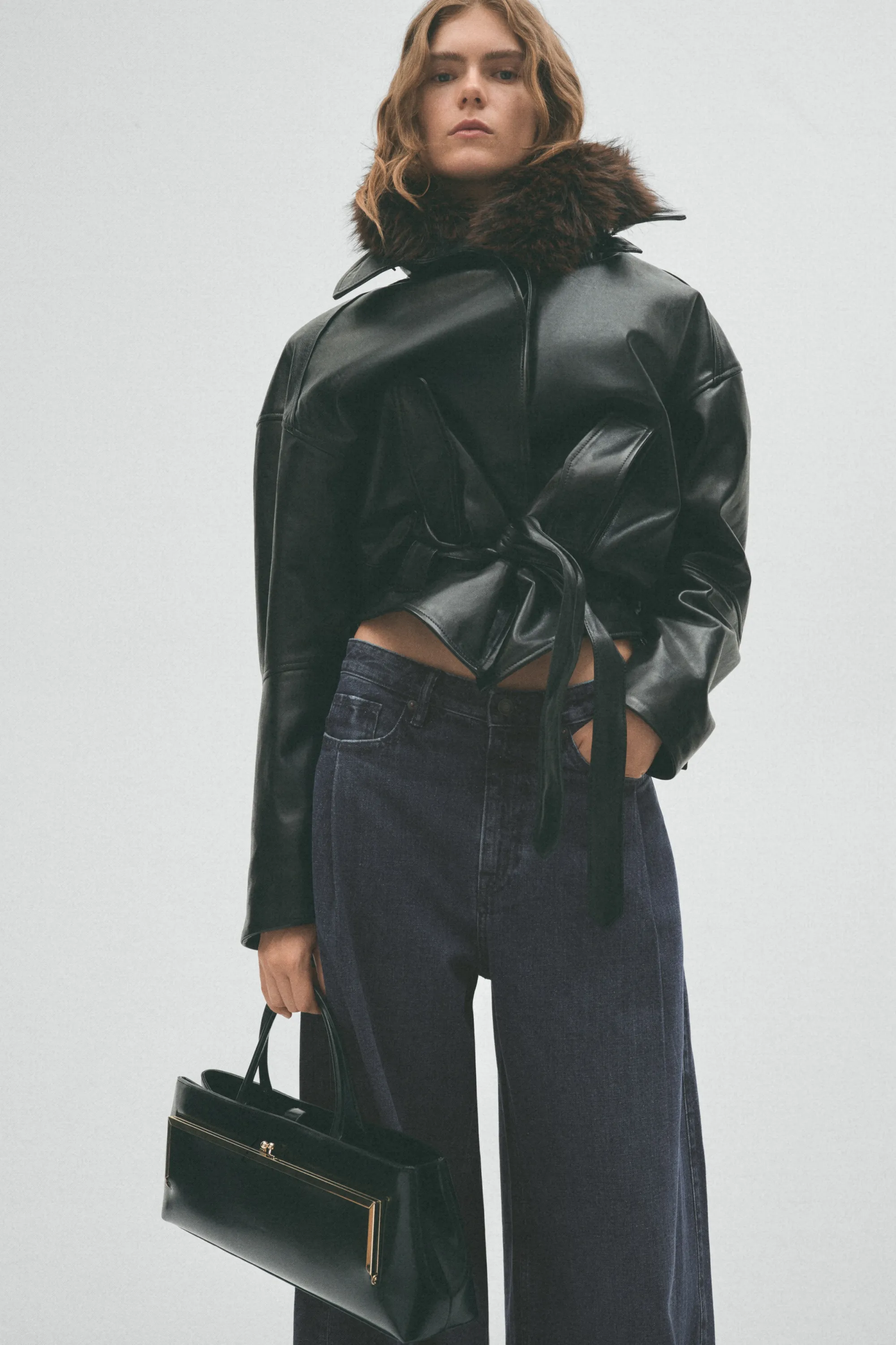 Jean à jambes larges - Bleu denim