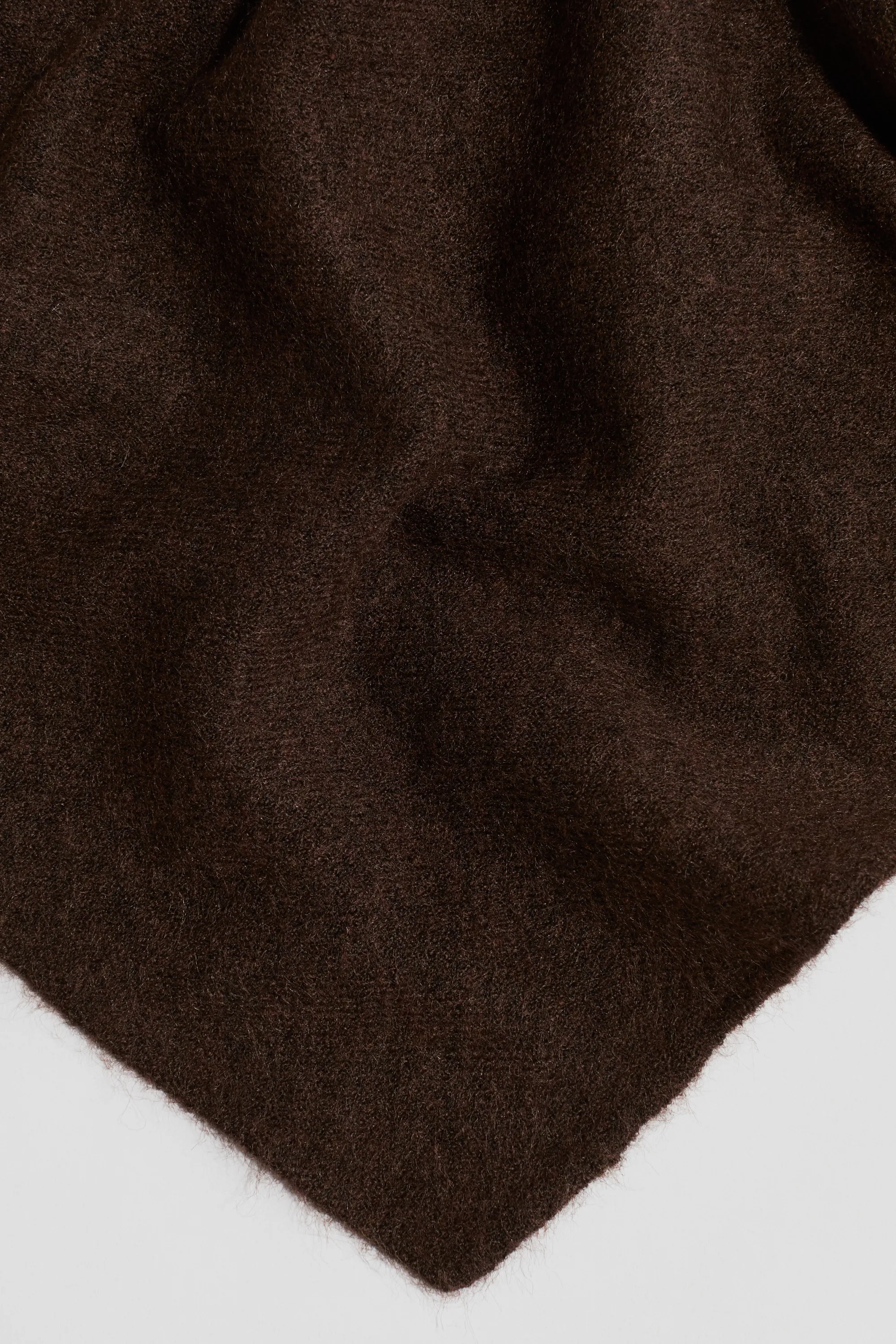 Foulard en maille fine - Marron foncé