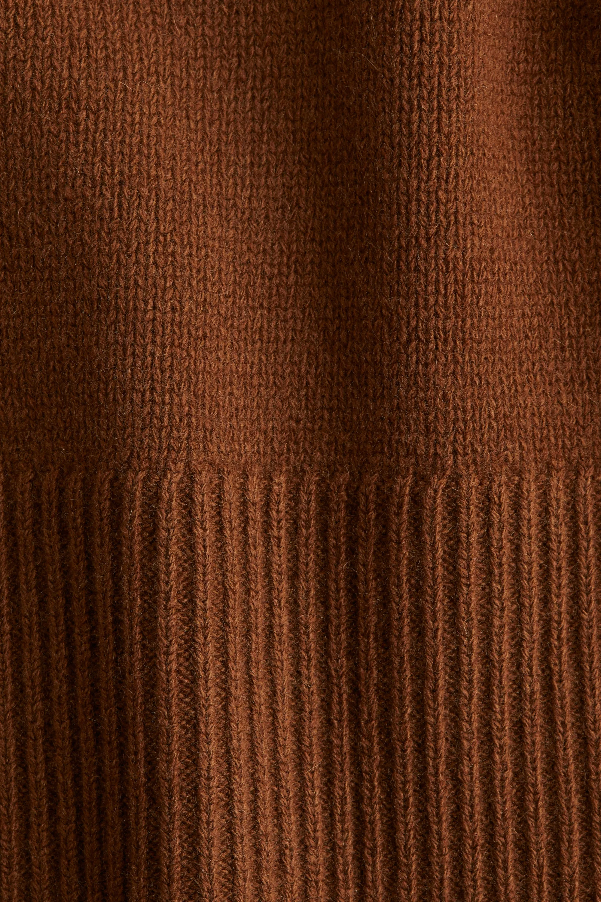Pull col roulé en cachemire mélangé - Marron