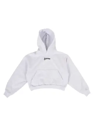 Cropped Hoodie Women Starcow Chillin Ash Grey — photo 1