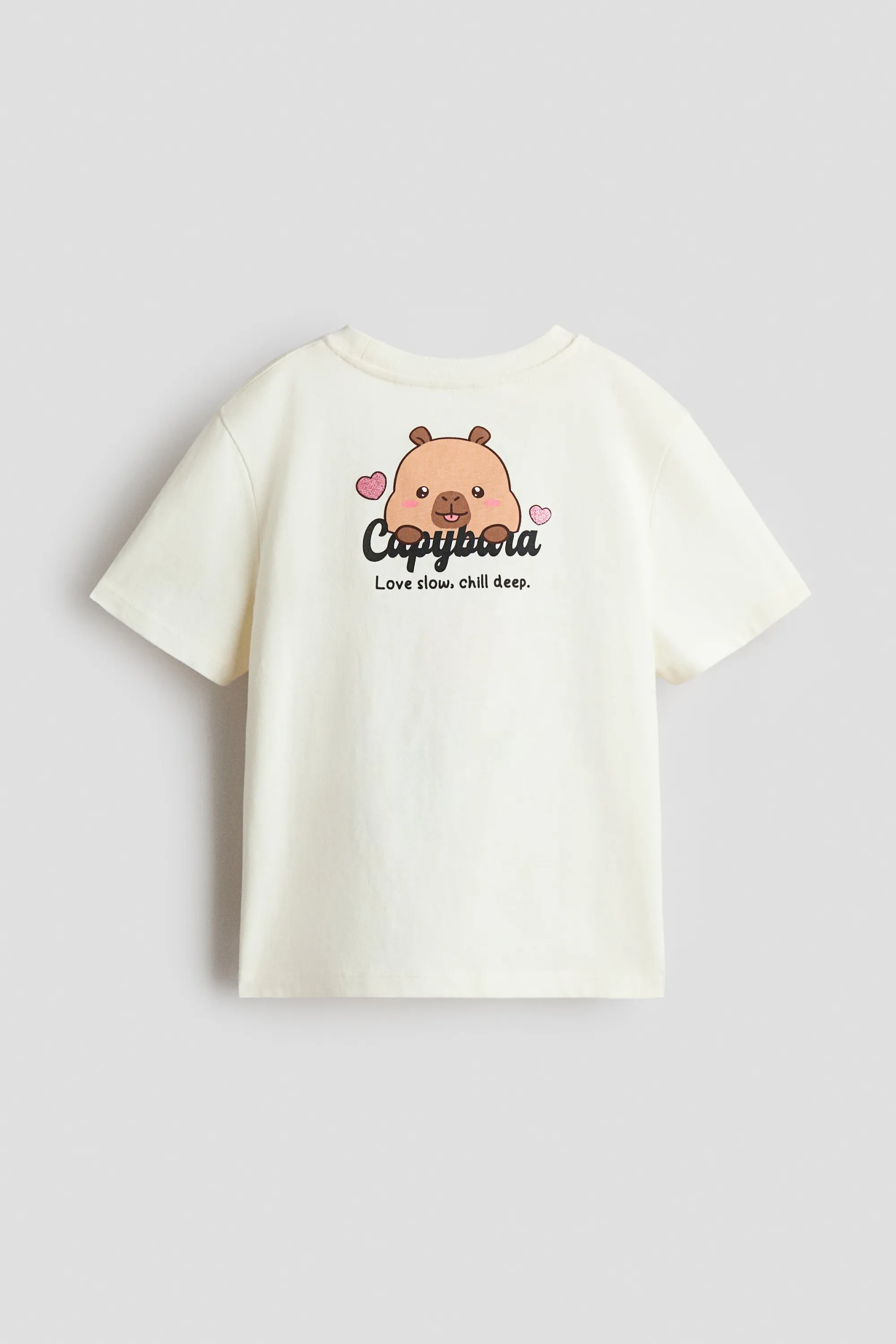 T-shirt imprimé - Crème/CapyFun