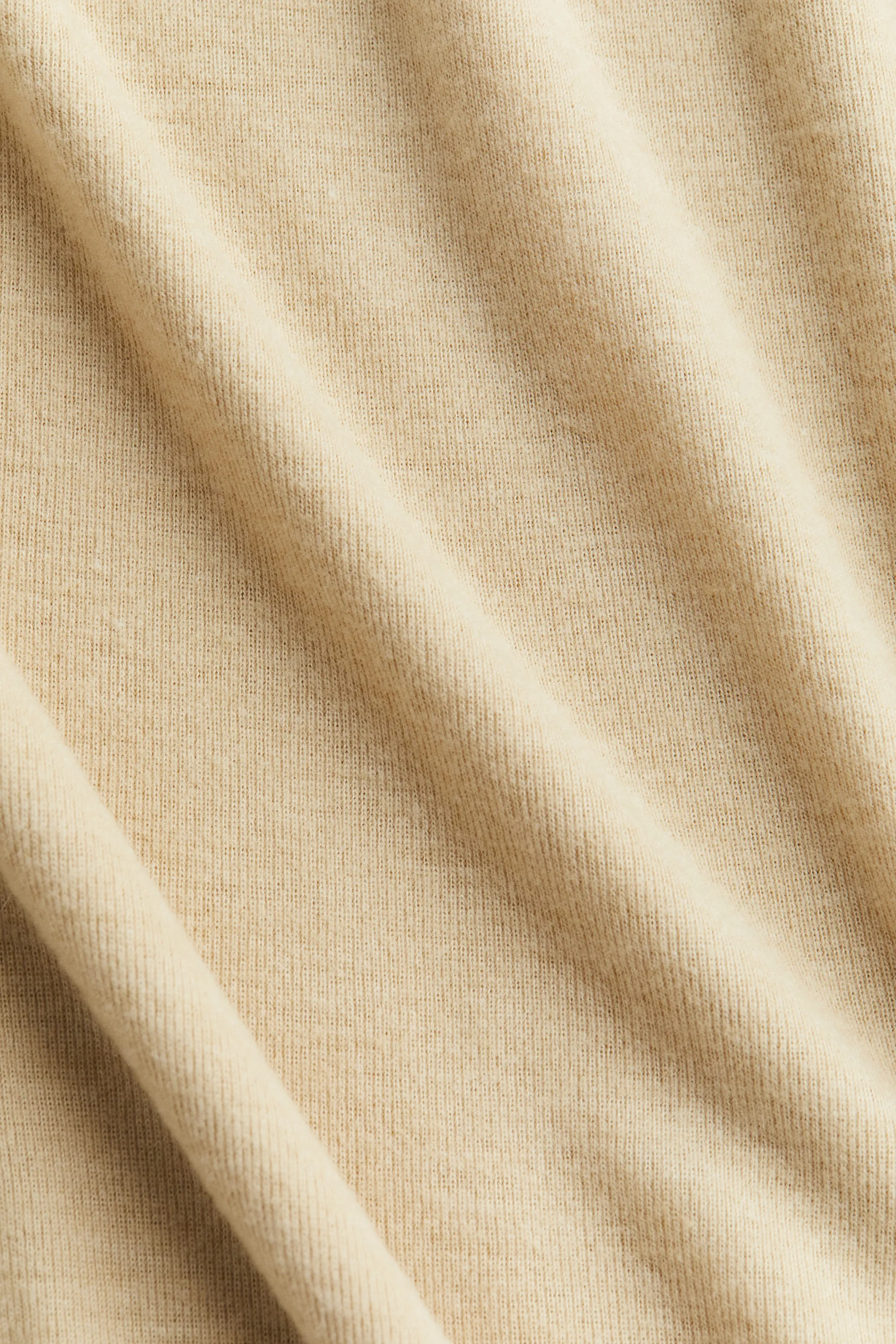 Robe moulante côtelée - Beige chiné
