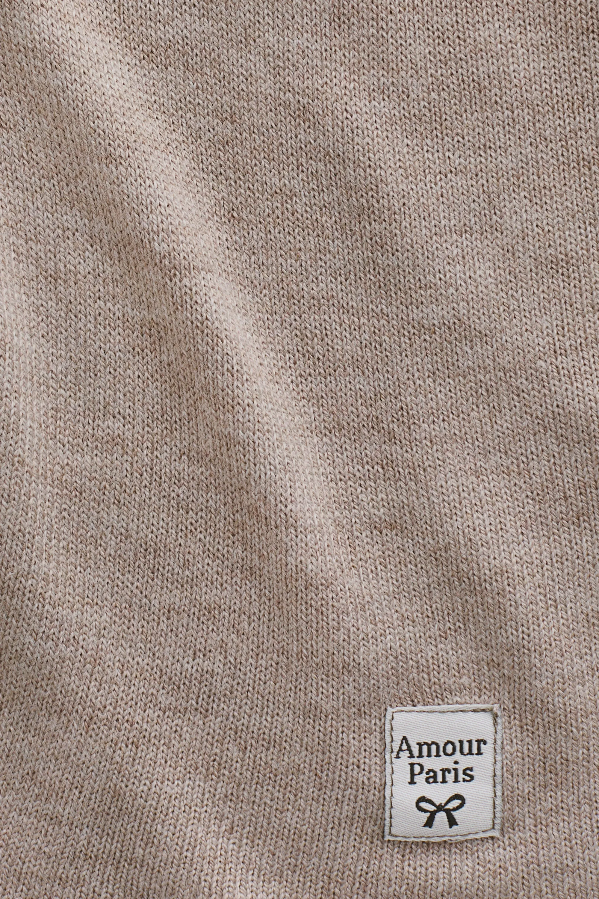 Ensemble 2 pièces en maille fine - Taupe chiné