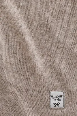 Ensemble 2 pièces en maille fine - Taupe chiné — photo 1