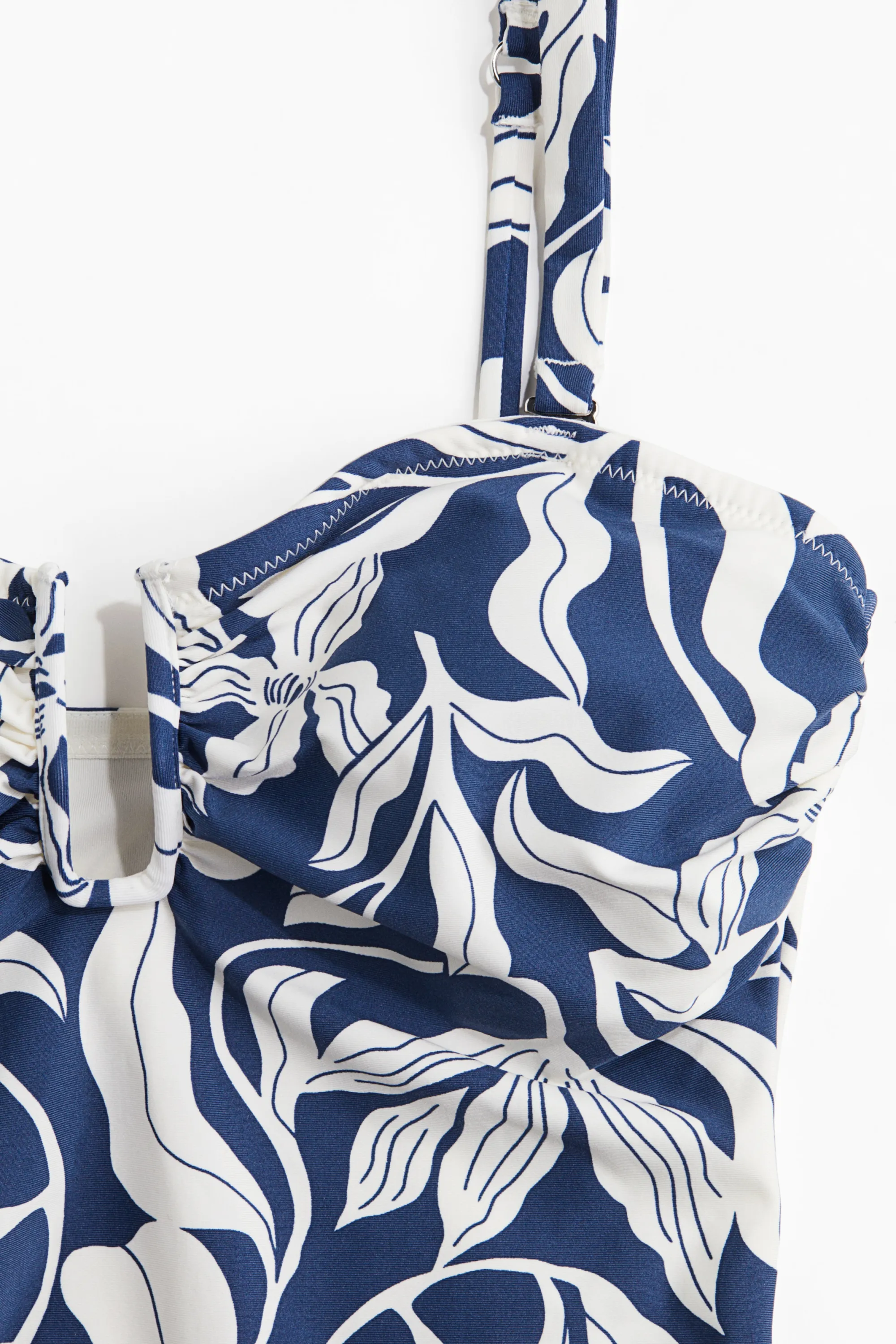 Maillot de bain bandeau paddé - Bleu/motif