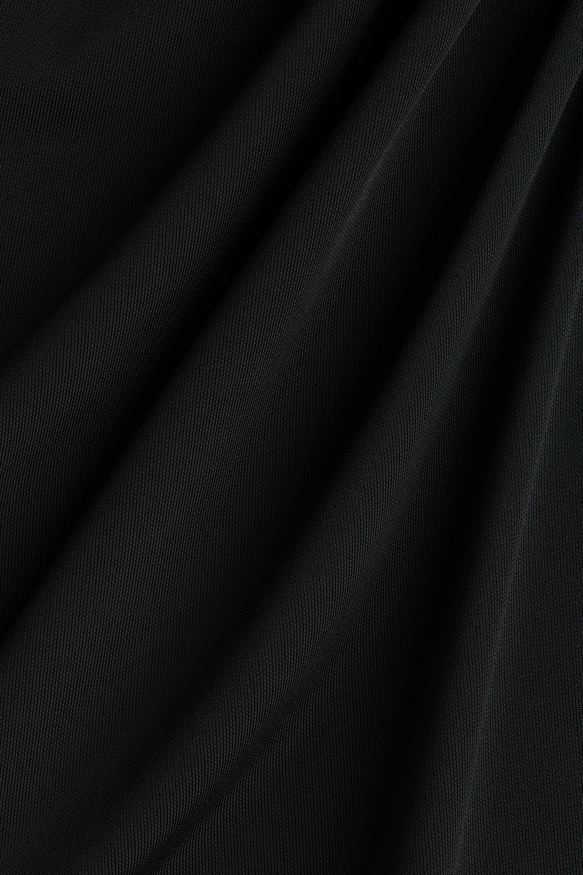 Robe à bretelles fines en interlock - Noir