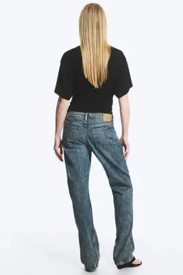 Jean droit standard taille basse Arrow - Second Blue – Bleu moyen — photo 3