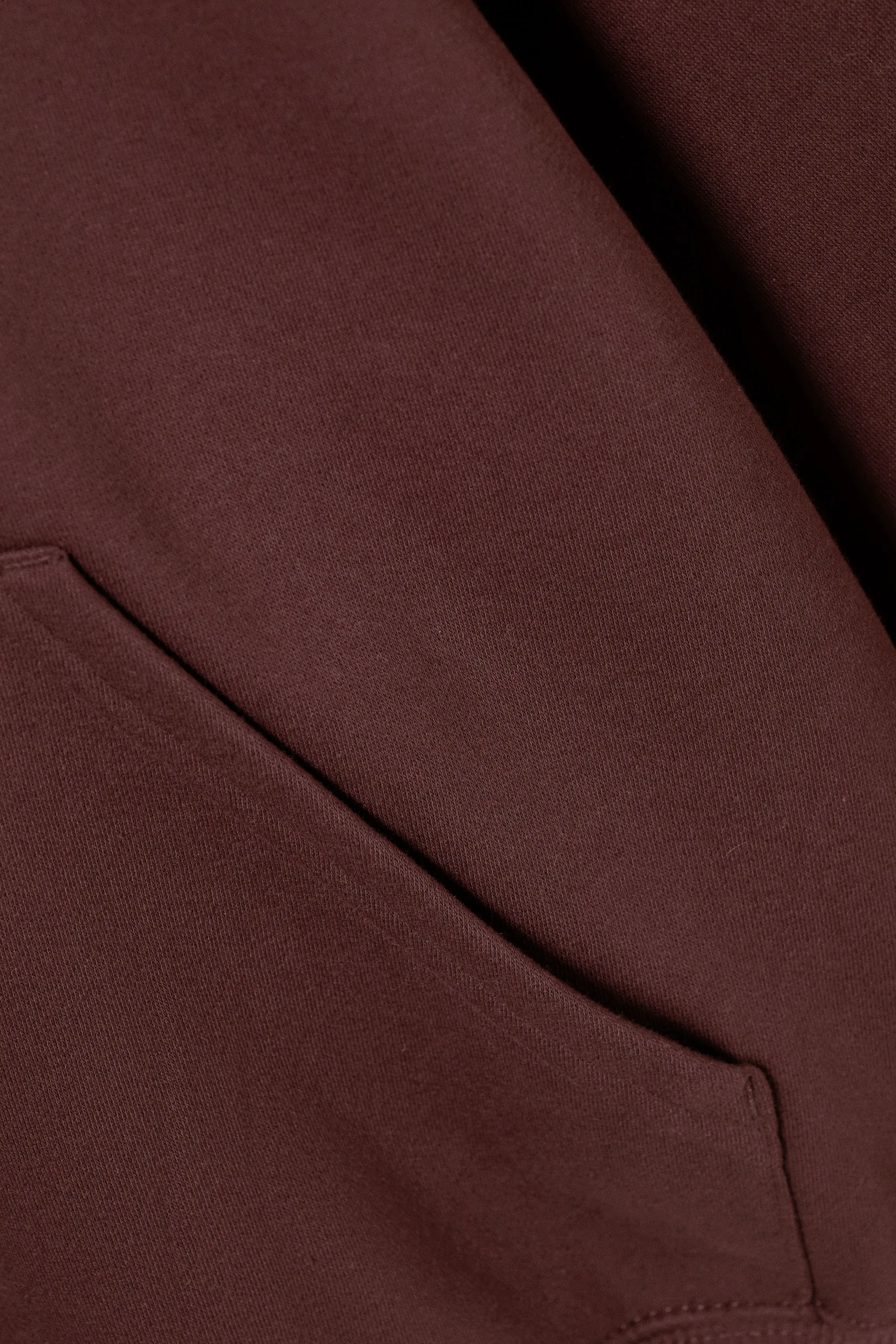 Sweat à capuche oversize d’épaisseur moyenne - Rouge foncé